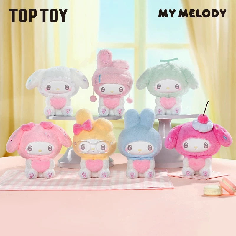 TOPTOY Sanrio My Melody 50th Anniversary Milk Candy Series Plush Blind Box Toy