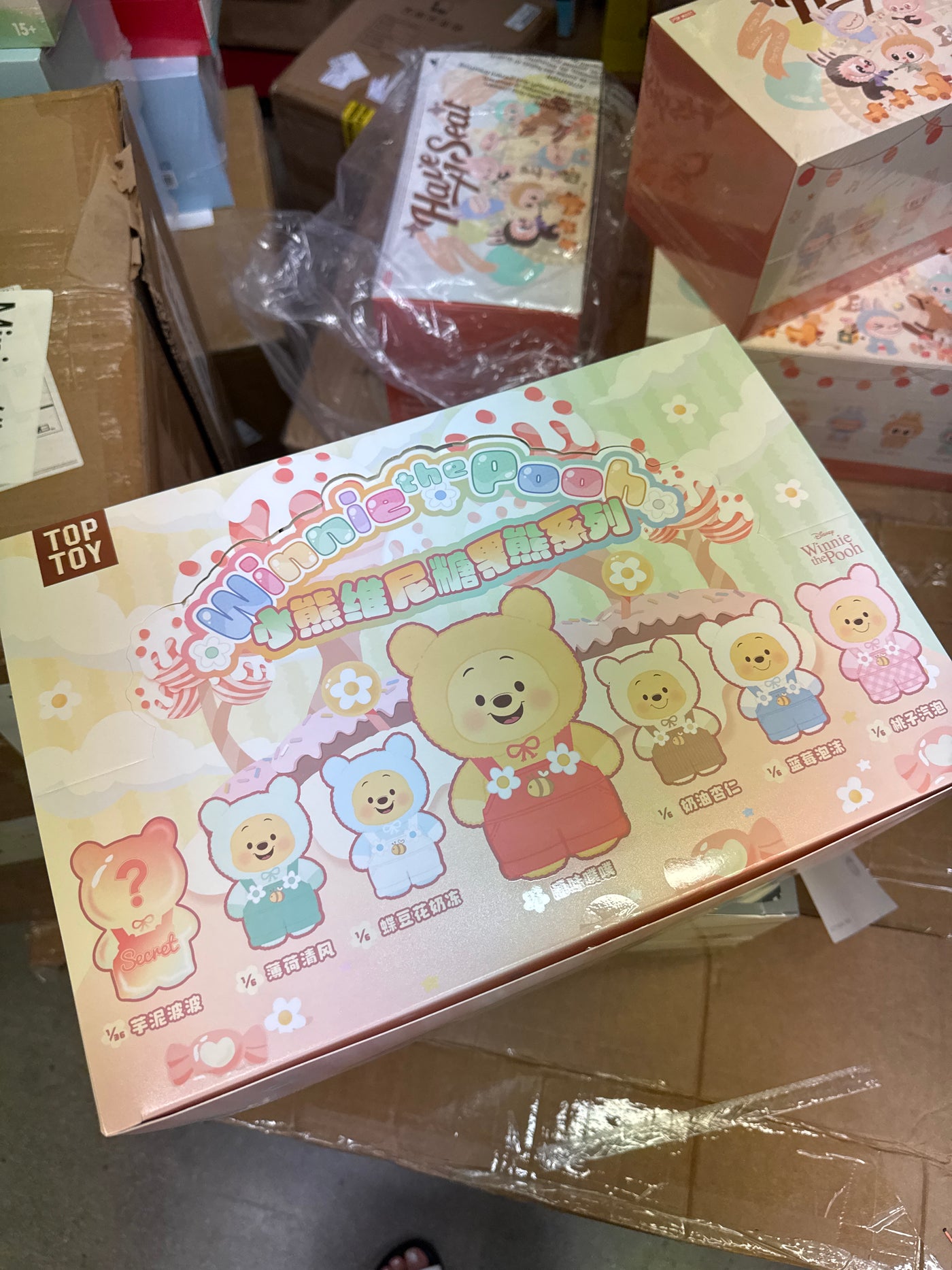 TopToy × Disney – Winnie the Pooh Candy Bear Series Blind Box | Collectible Vinyl Figure