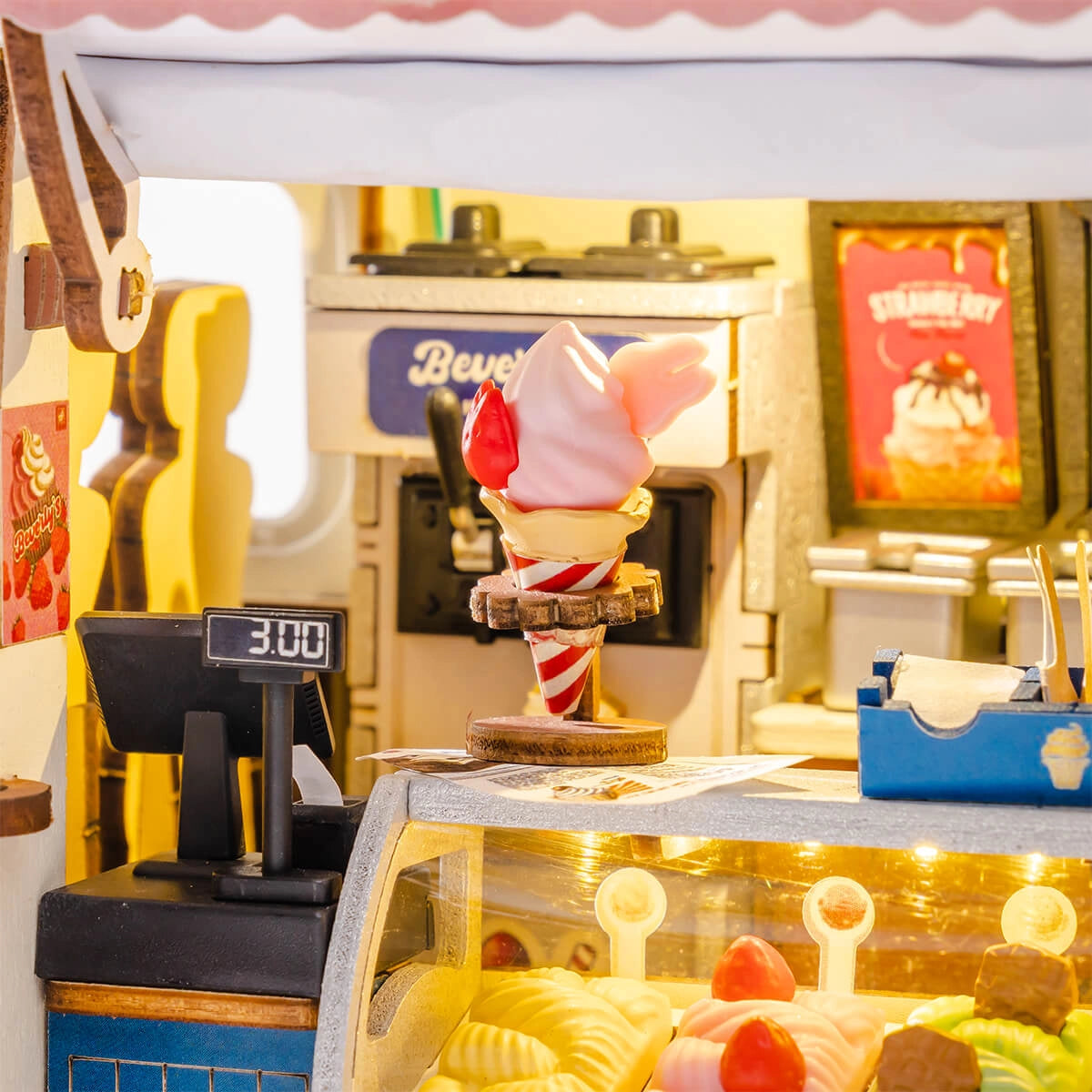 Rolife 3D Wooden Puzzle - Beverly's Ice Cream Truck TGS06