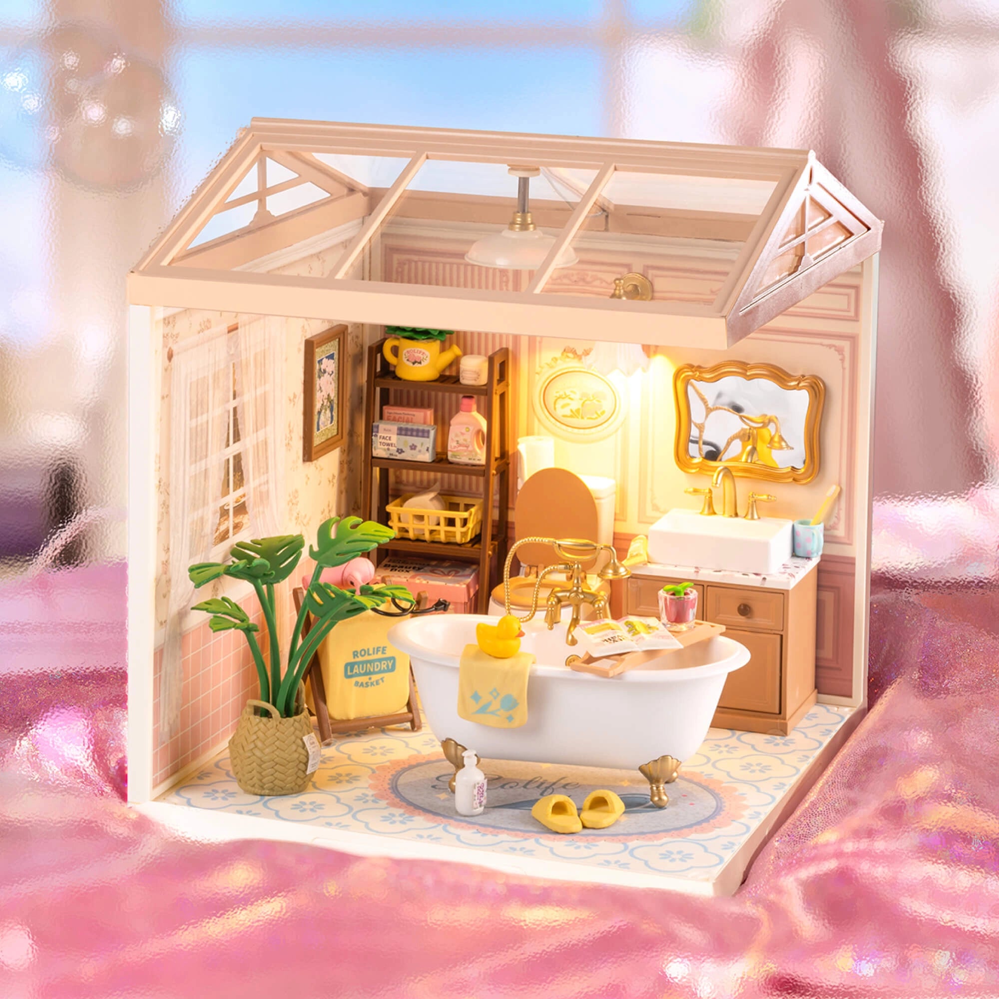 Rolife Bubble Bathroom Super Creator Miniature House DW014B