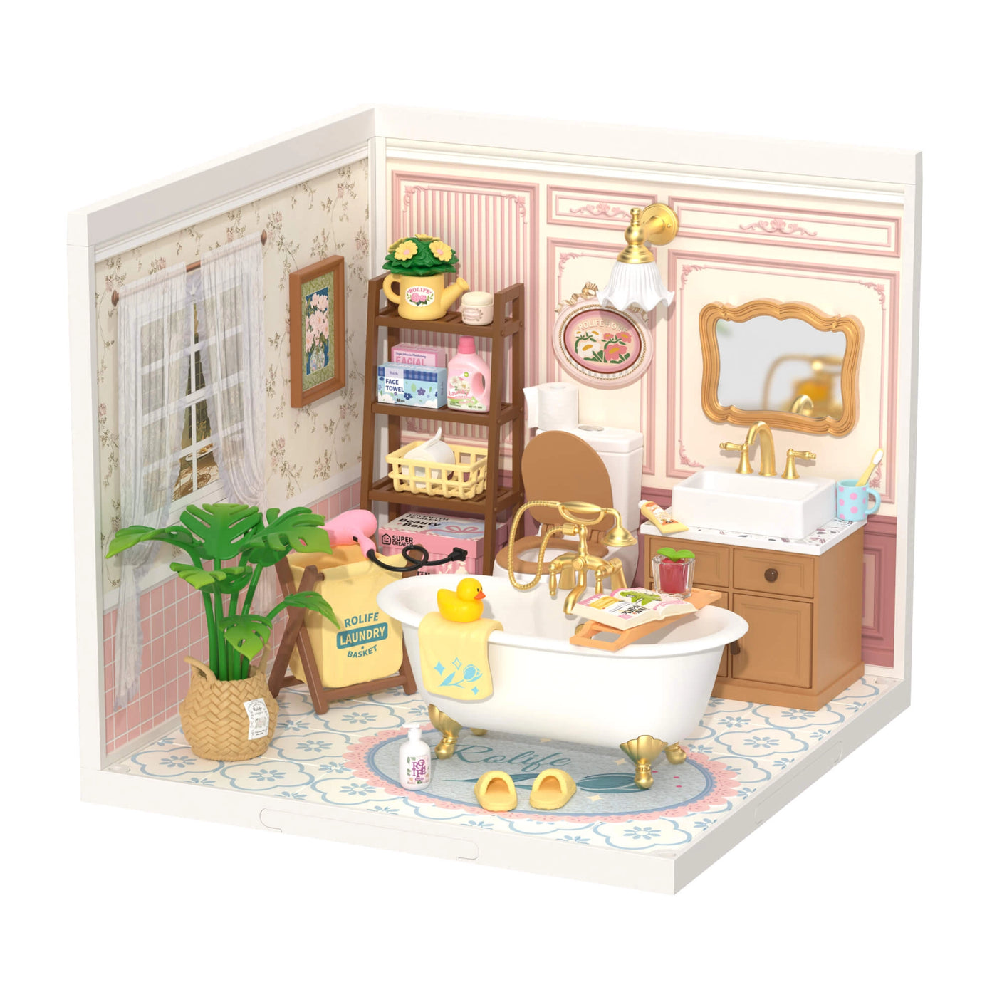 Rolife Bubble Bathroom Super Creator Miniature House DW014B