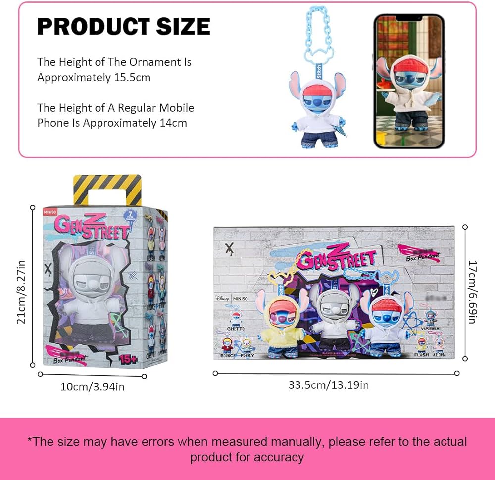 Disney Stitch GenZ Street Collection Vinyl Plush