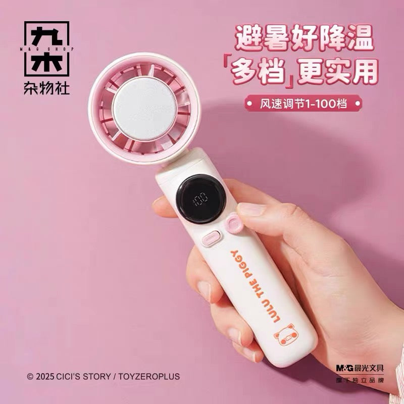LuLu the Piggy – 2-in-1 Mini Portable Fan (Handheld &amp; Desk Use)