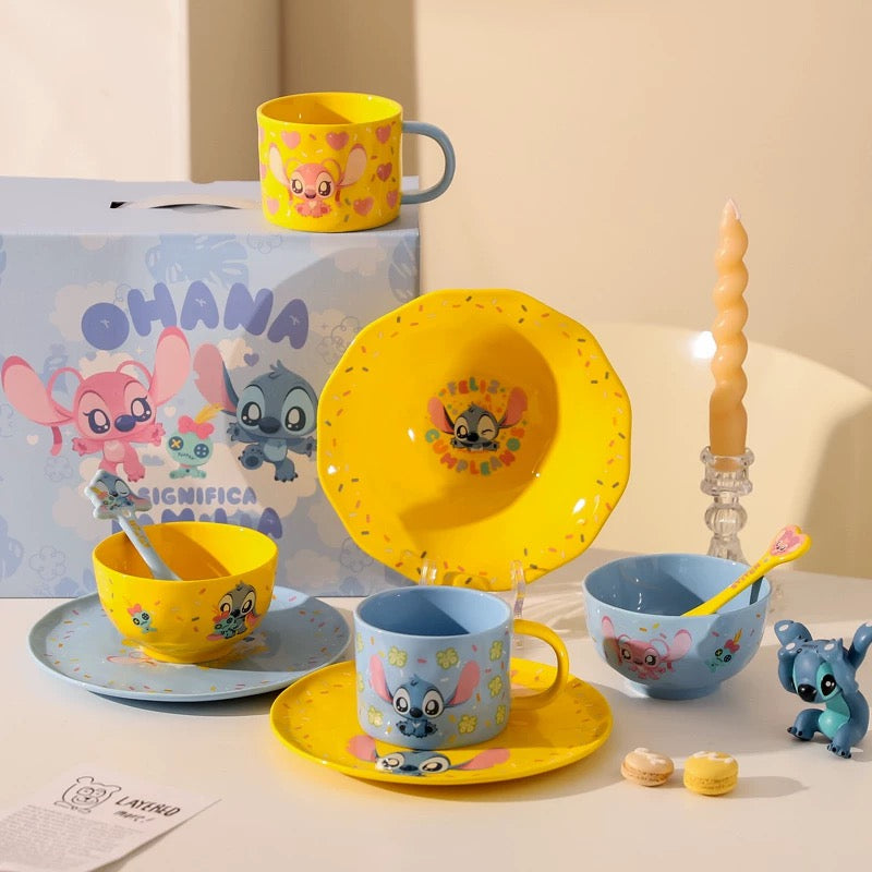 Kawashimaya Disney Stitch Ceramic Mug – 330 ML Blue Color