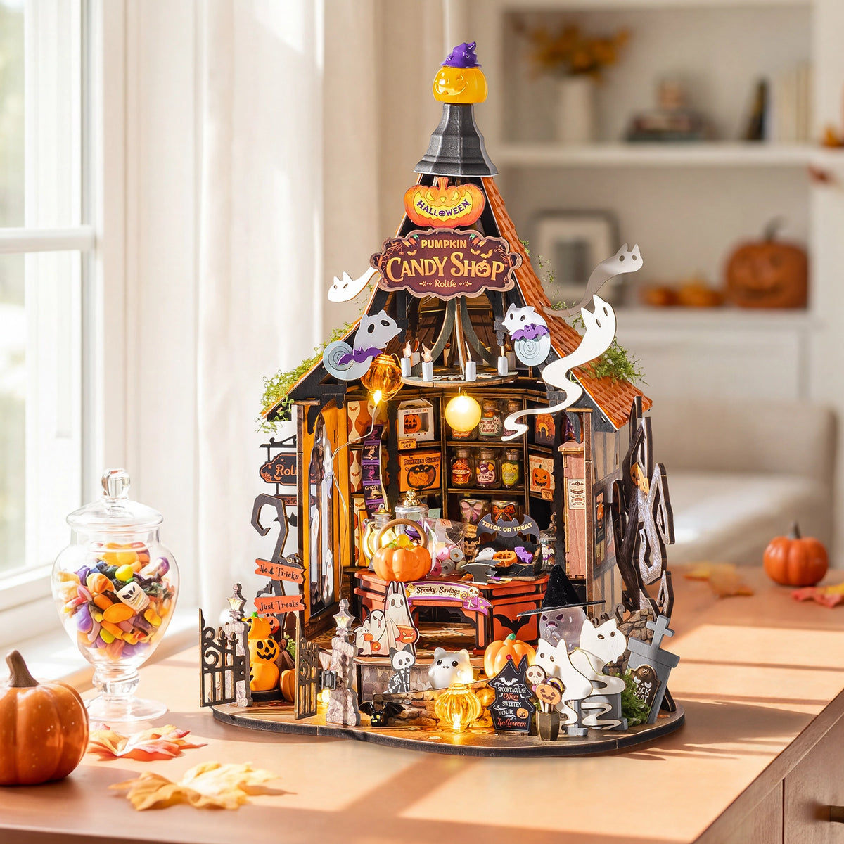 Rolife Haunted Candy House DIY Miniature House Kit DG186