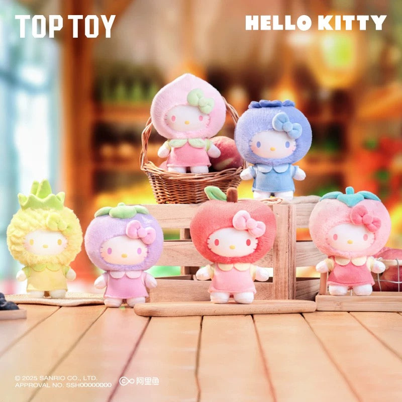 Top Toy Sanrio Hello Kitty Fruity Paradise Series Vinyl Plush Keychain
