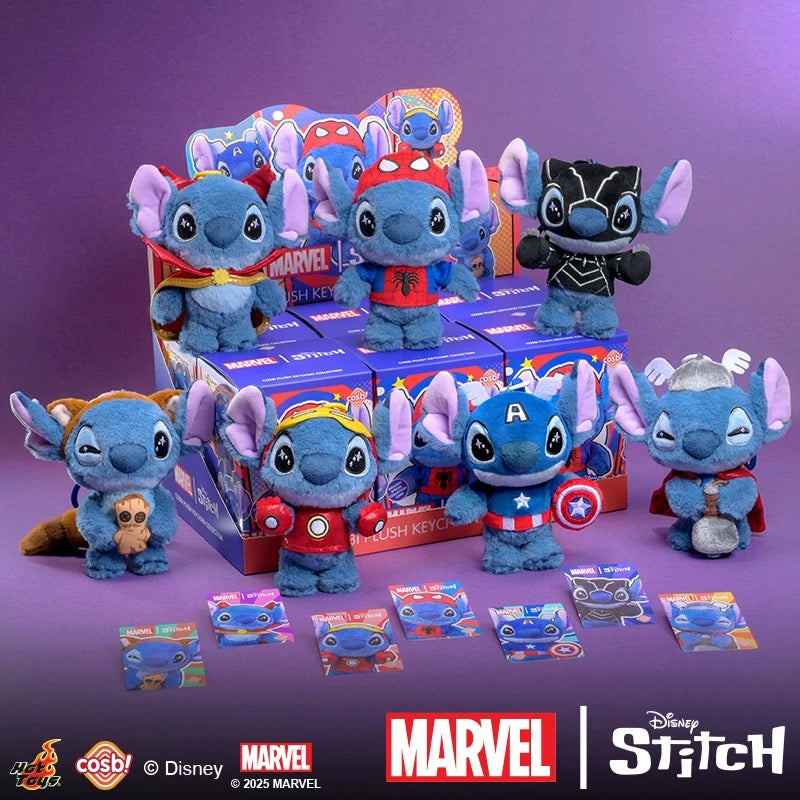 Hot Toys Marvel Stitch COSBI Plush Keychain Blind Box