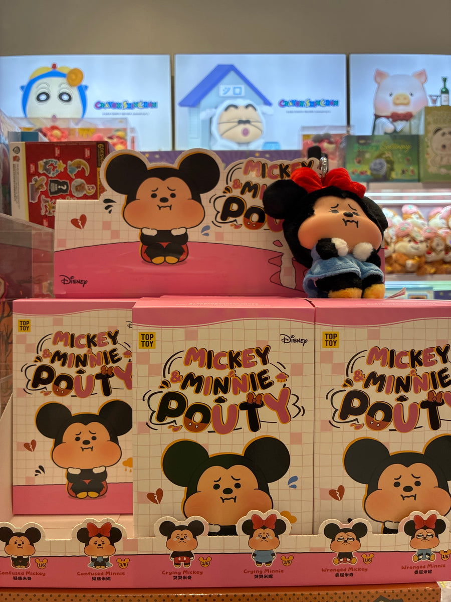 Mickey and Minnie pouty