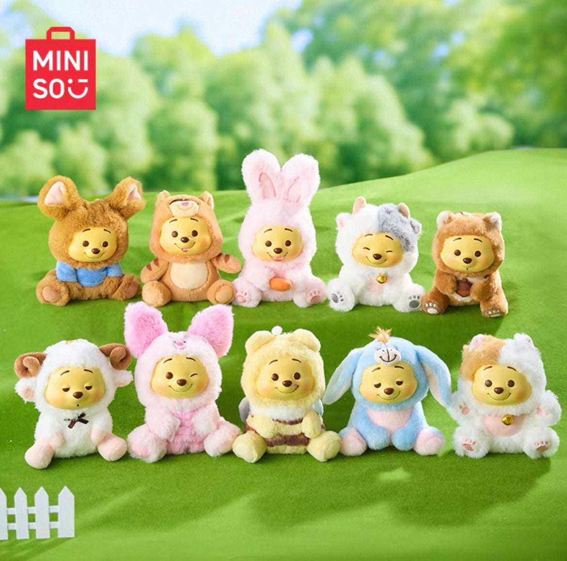 Winnie the Pooh Naughty Team Vinyl Pendant Surprise Box