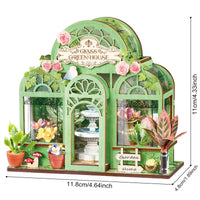 Rolife Green Fountain Garden DIY Miniature House Kit DS049