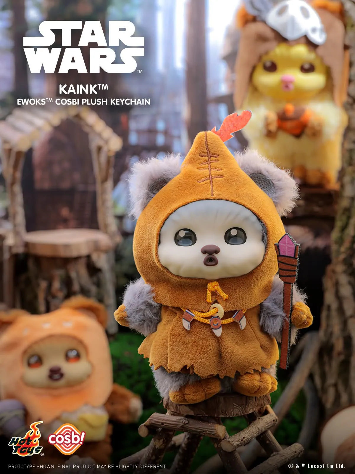 Star Wars Ewoks Cosbi Plush Keychain Collection Series 2
