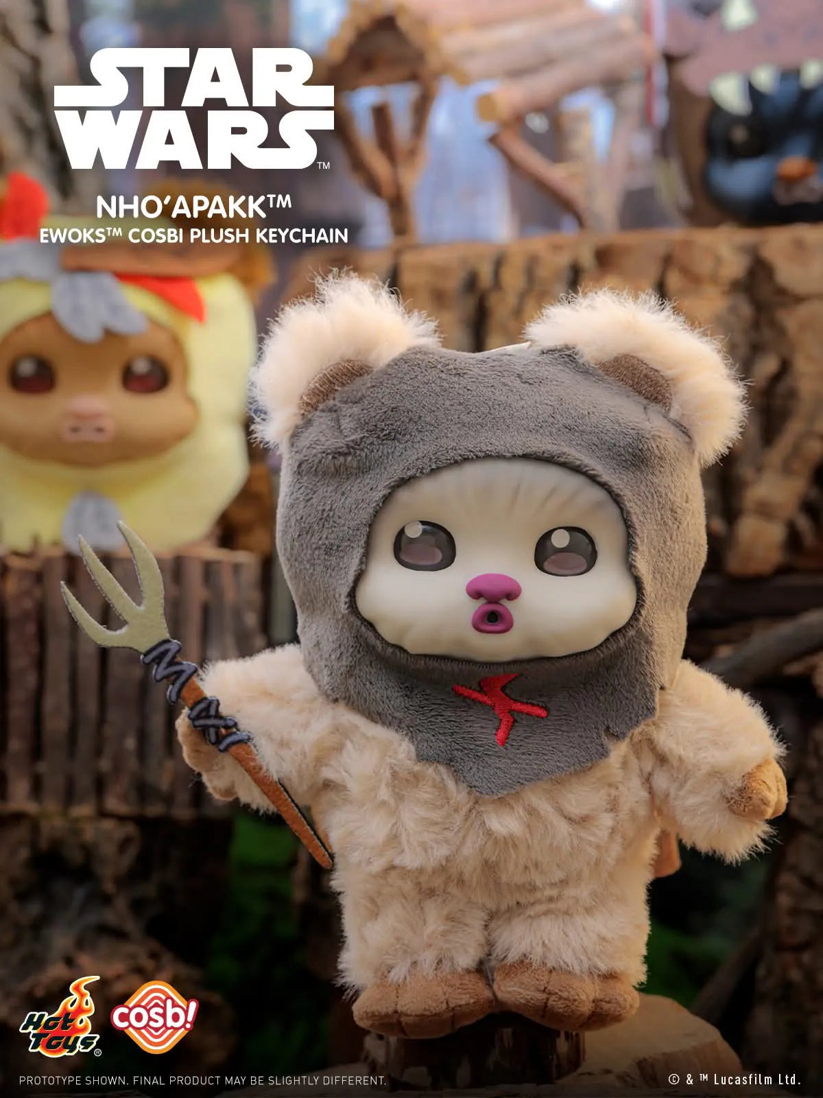 Star Wars Ewoks Cosbi Plush Keychain Collection Series 2