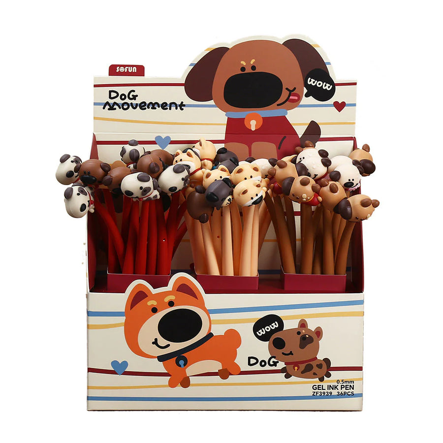 Dog Movement Bendy Pens