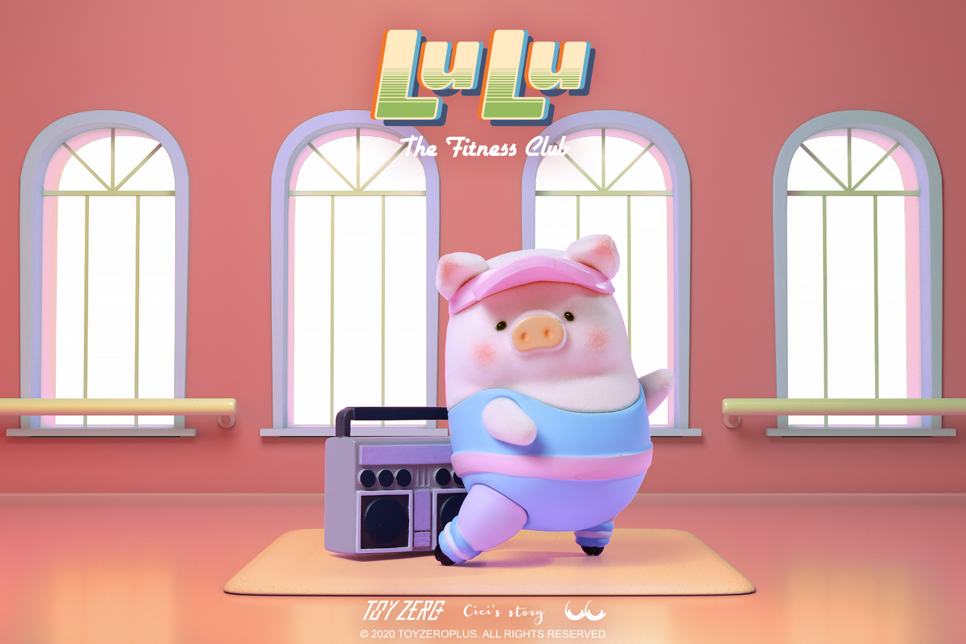 Lulu The Piggy Blind Box Figures - Fitness Club Series Blind Boxes