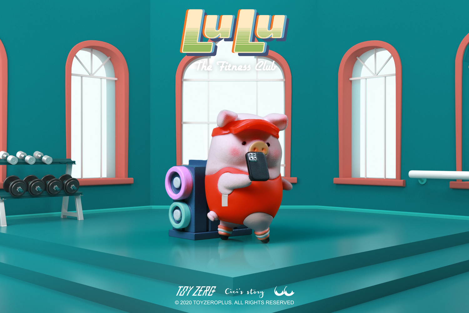 Lulu The Piggy Blind Box Figures - Fitness Club Series Blind Boxes