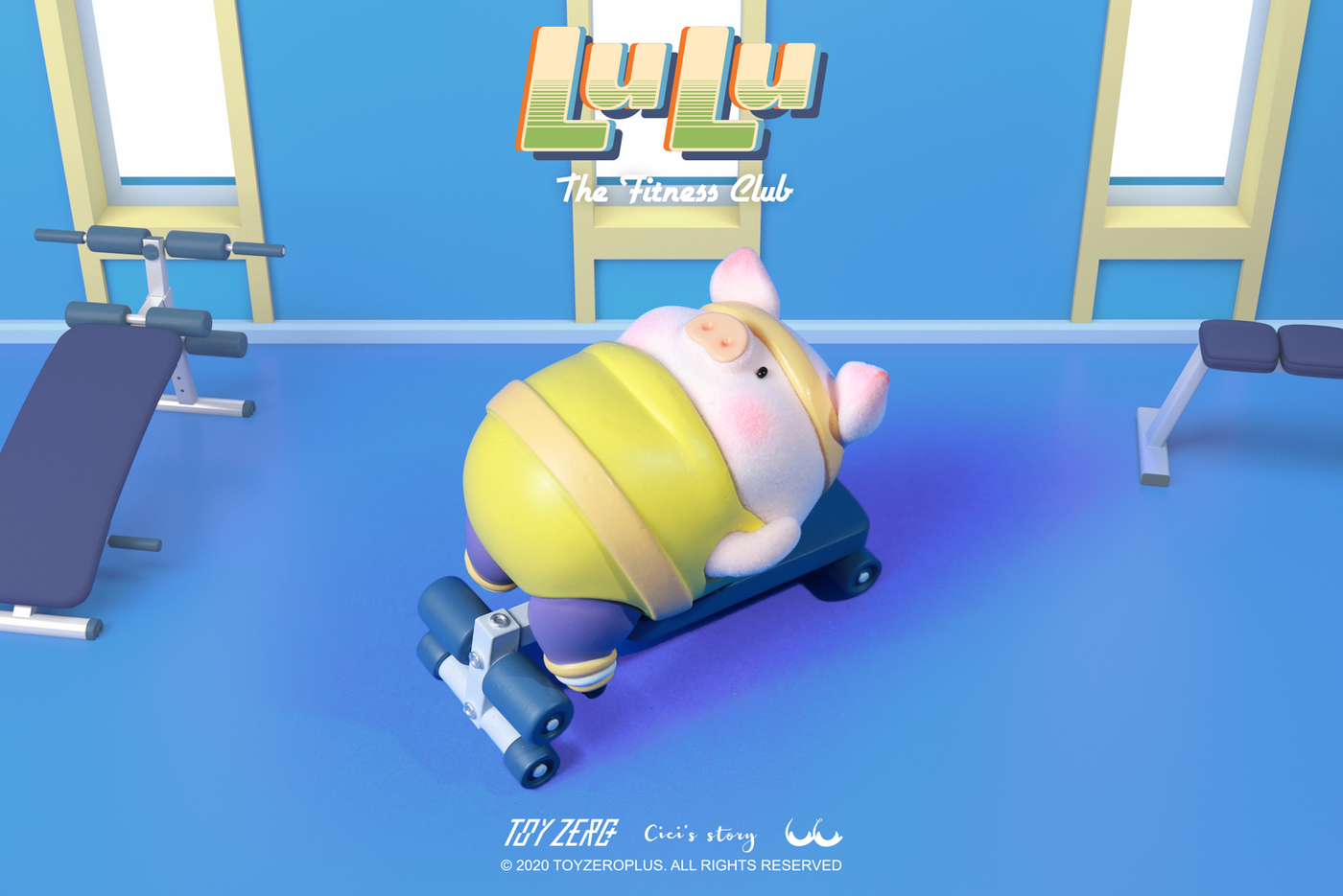 Lulu The Piggy Blind Box Figures - Fitness Club Series Blind Boxes