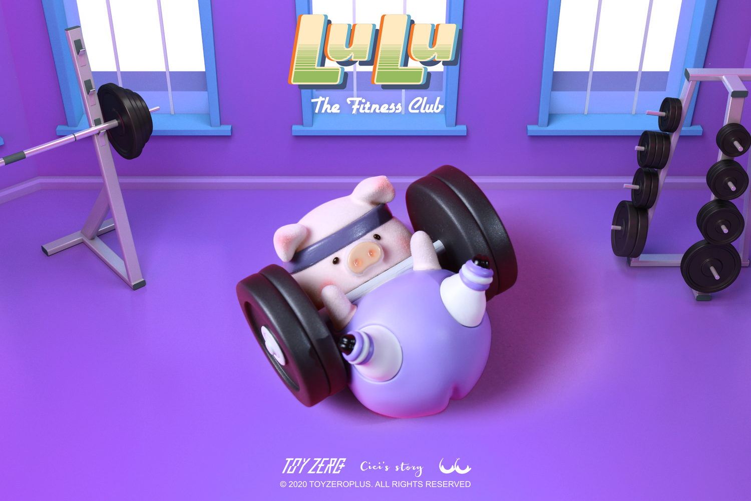 Lulu The Piggy Blind Box Figures - Fitness Club Series Blind Boxes