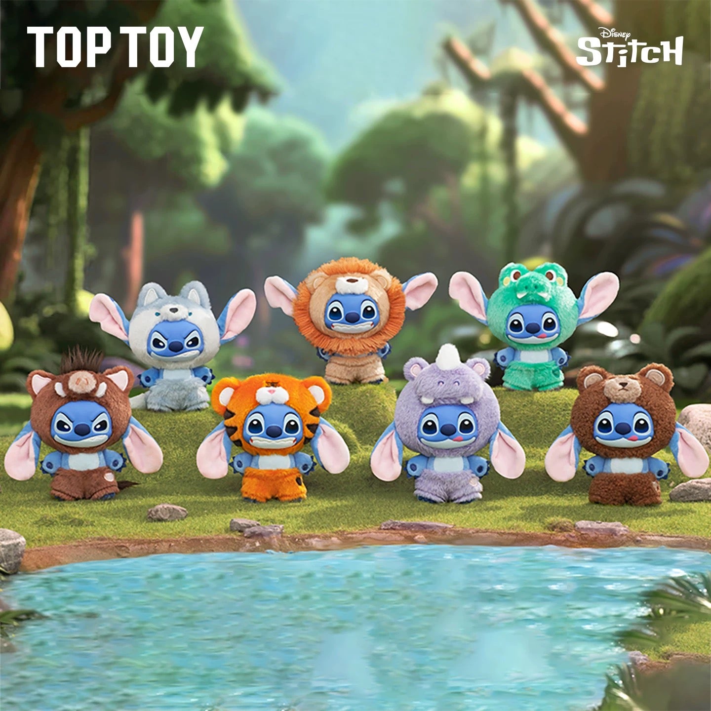 Disney Stitch Wild Animal Series Vinyl Plush Blind Box