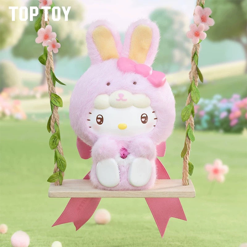 Top Toy Sanrio Family Diamond Bunny Series Figurine Blind Box