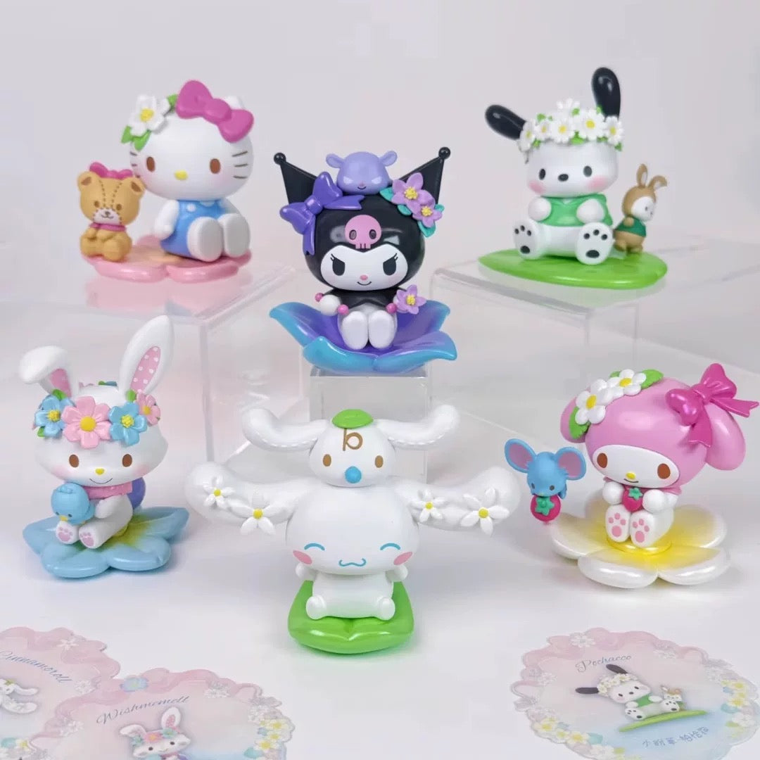 Sanrio Characters Spring Flower Series Figures Blind Box