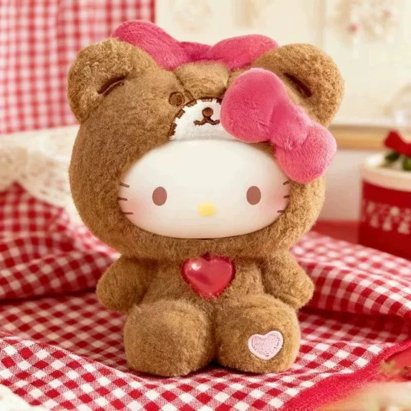 TOP TOY Hello Kitty Teddy Pajamas Plush Pendant Blind Box Taro Pajamas New