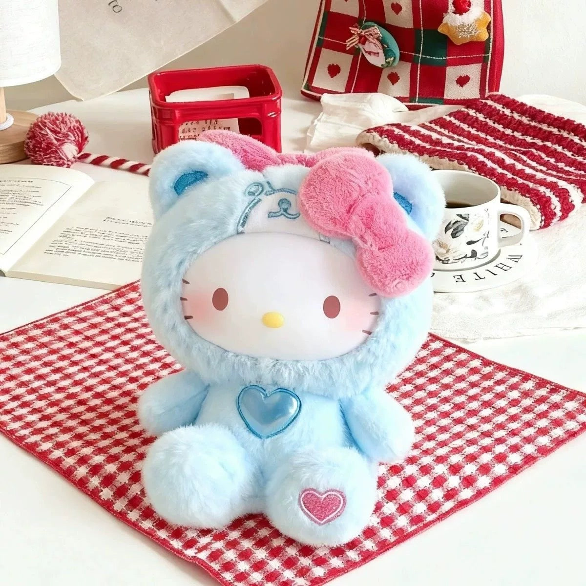 TOP TOY Hello Kitty Teddy Pajamas Plush Pendant Blind Box Taro Pajamas New