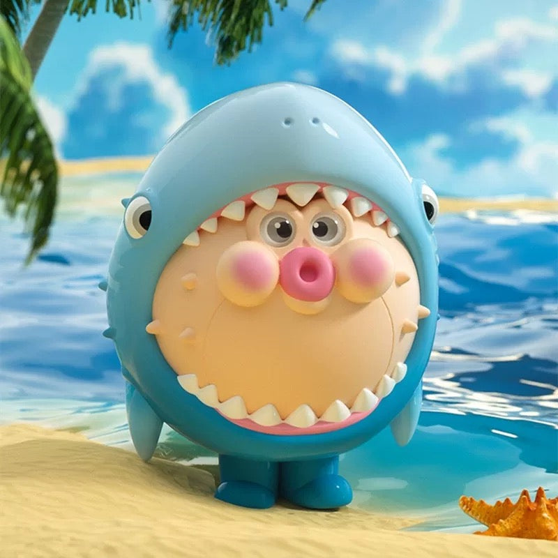 HIDDEN WOOO x CHUBBY FAMILY CHUBBYPOPO Ocean Series TRADITION VER. PVC Trading Figure