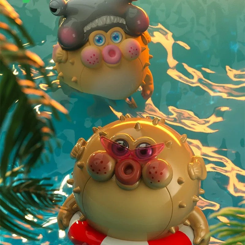 HIDDEN WOOO x CHUBBY FAMILY CHUBBYPOPO Ocean Series TRADITION VER. PVC Trading Figure
