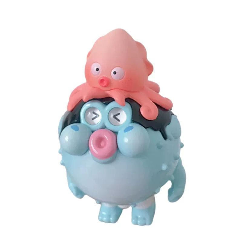 HIDDEN WOOO x CHUBBY FAMILY CHUBBYPOPO Ocean Series TRADITION VER. PVC Trading Figure