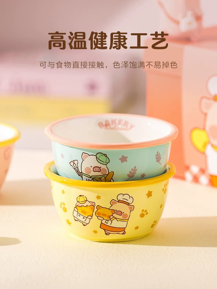 LuLu the Piggy – Ceramic Gift Box (Set of 4 Bowls)