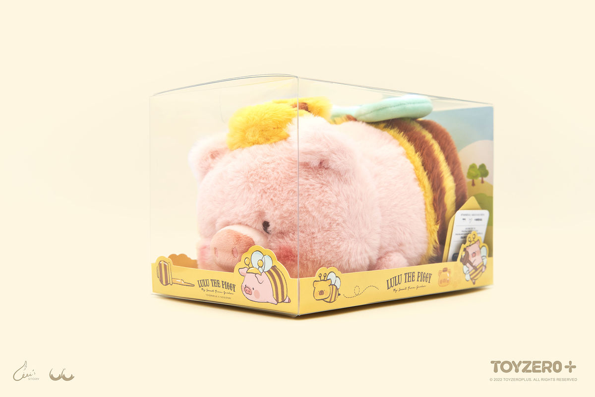Lulu the Piggy Farm - Sleeping Lulu 20 cm Plush (Bee)
