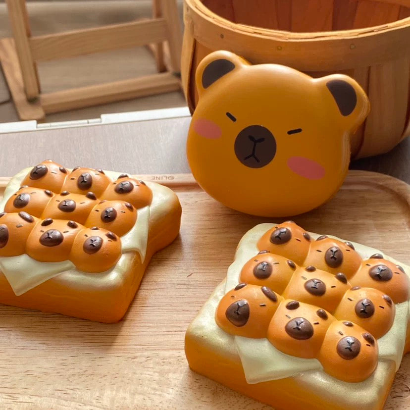 Ugly Capybara Toast Squishy