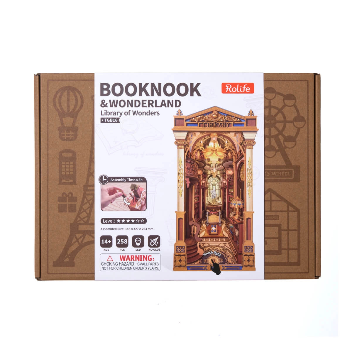 Rolife Library of Wonders DIY Book Nook Kit TGB16