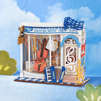 Rolife Melody Instrument Shop DIY Miniature House Kit DS047