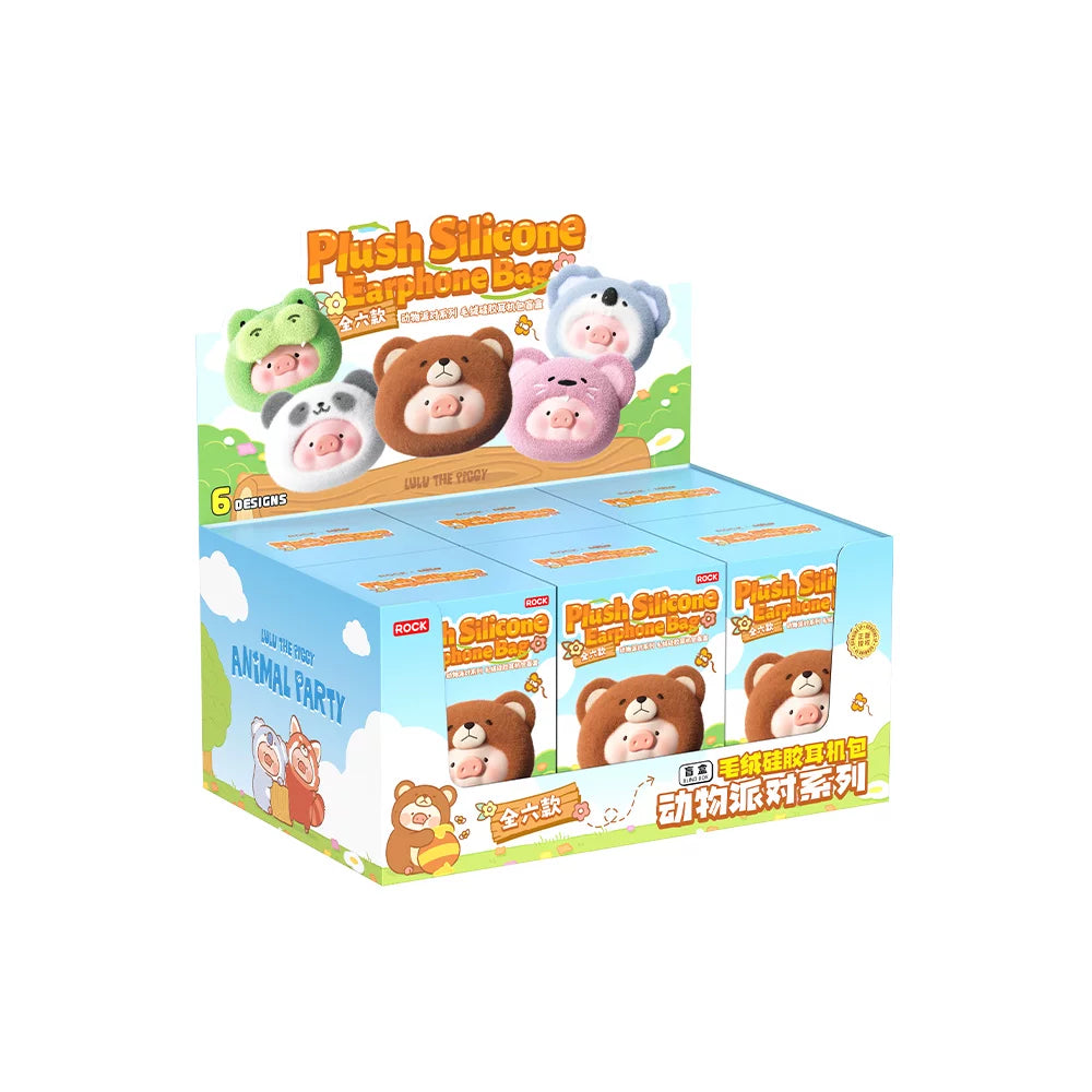 LuLu the Piggy Animal Party Earbud Pouch Blind Box