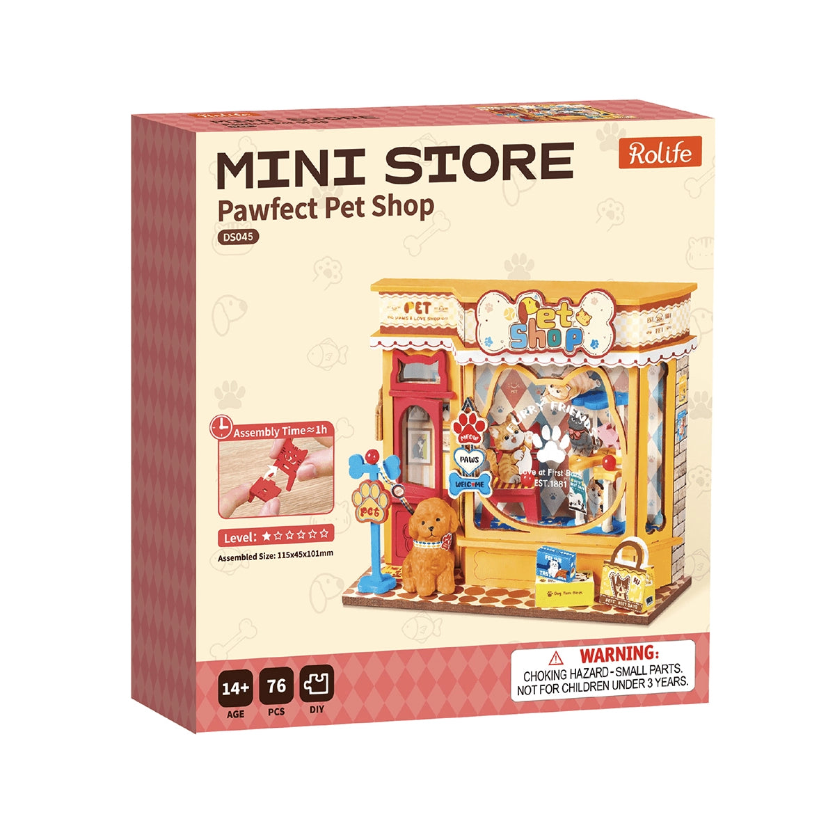 Rolife DIY Miniature House - Pawfect Pet Shop DS045