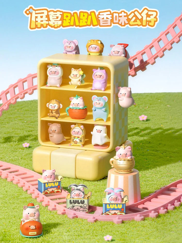 ROCK × LuLu the Piggy Car Screen Scented Mini Figures Blind Box – 3 Pack