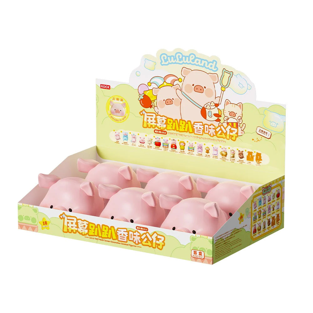 ROCK × LuLu the Piggy Car Screen Scented Mini Figures Blind Box – 3 Pack