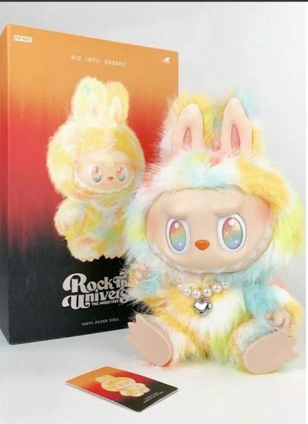 POP MART Labubu The Monsters Big Into Energy Rock the Universe Vinyl Plush Doll
