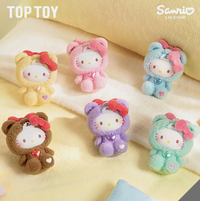 TOP TOY Hello Kitty Teddy Pajamas Plush Pendant Blind Box Taro Pajamas New