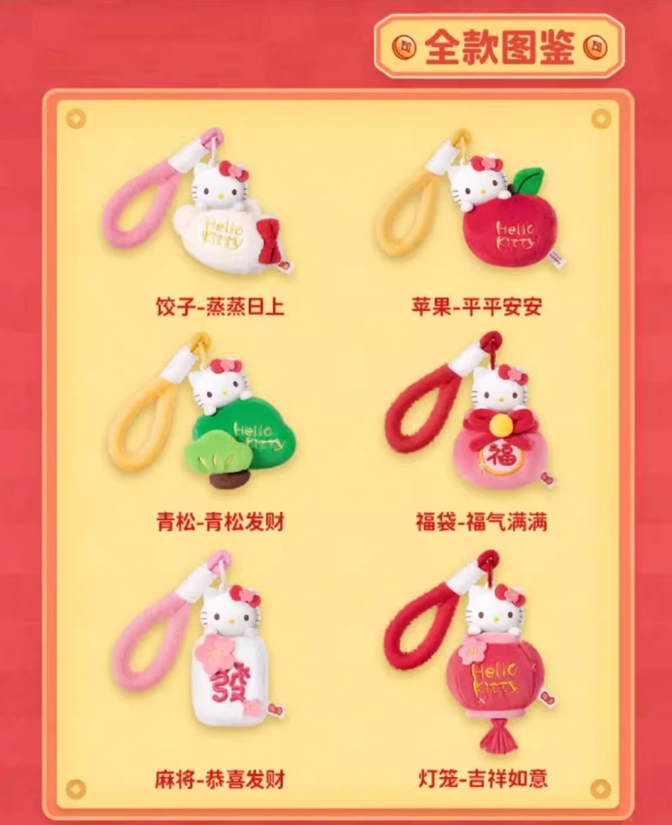 Hello Kitty New Year Series Fragrance Plush Blind Box