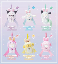 Top Toy Sanrio Family Diamond Bunny Series Figurine Blind Box