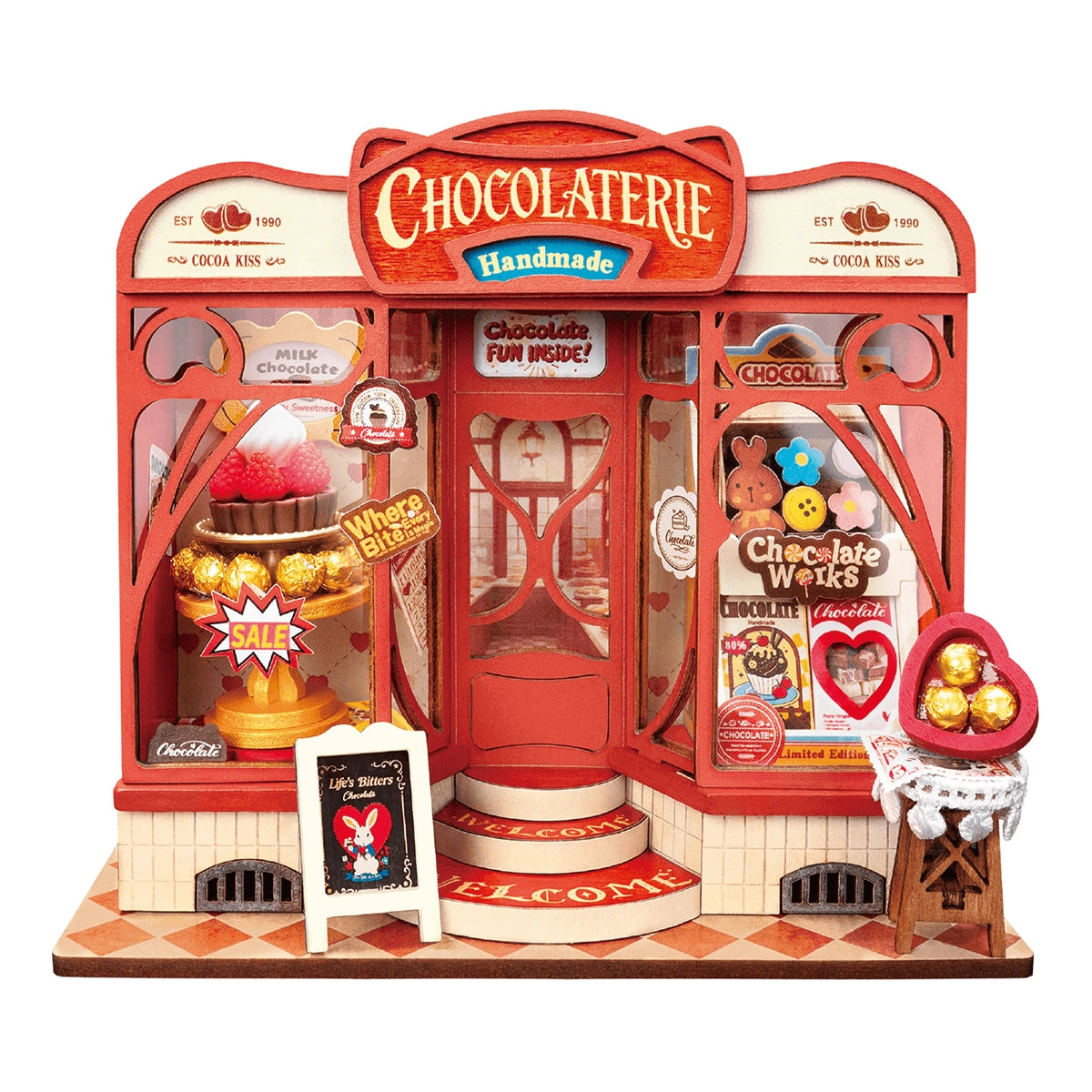 Rolife Sweet Chocolate Shop DIY Miniature House Kit DS046