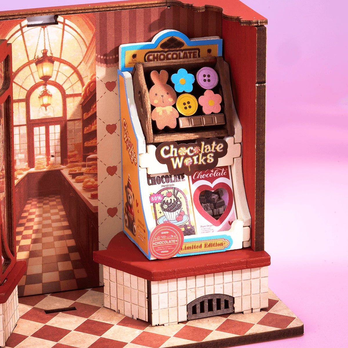 Rolife Sweet Chocolate Shop DIY Miniature House Kit DS046