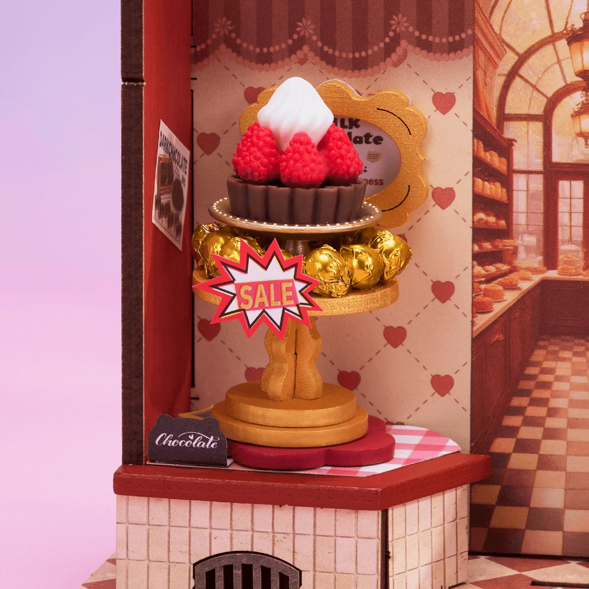 Rolife Sweet Chocolate Shop DIY Miniature House Kit DS046