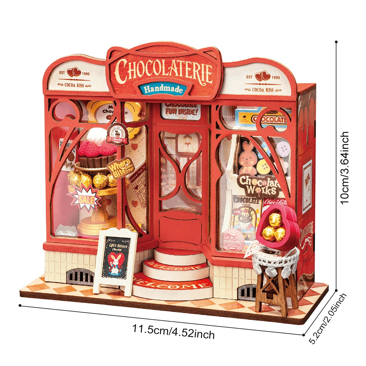 Rolife Sweet Chocolate Shop DIY Miniature House Kit DS046