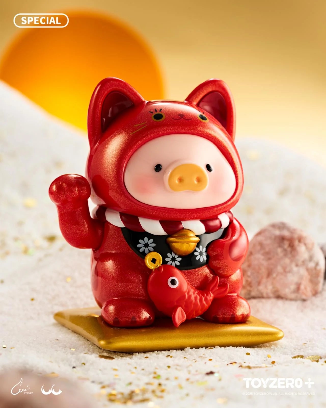 Lulu the piggy lucky cat