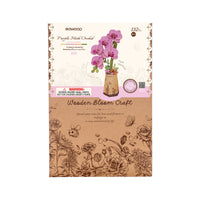 Rolife DIY Wooden Flower Purple Moth Orchid TW091