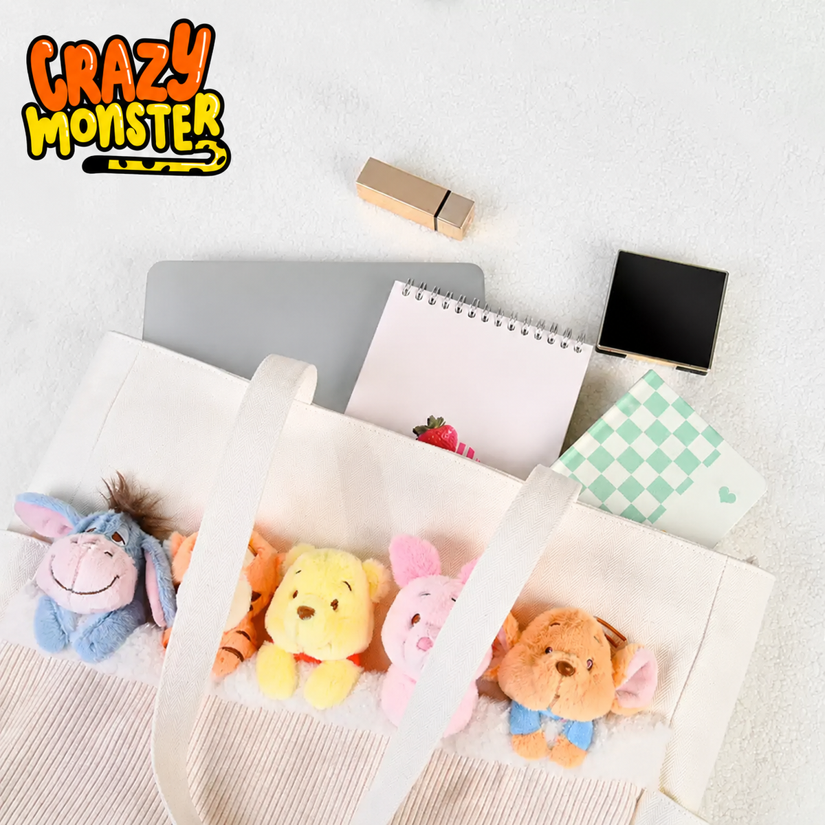 Winnie the Pooh Plush Character Tote Bag