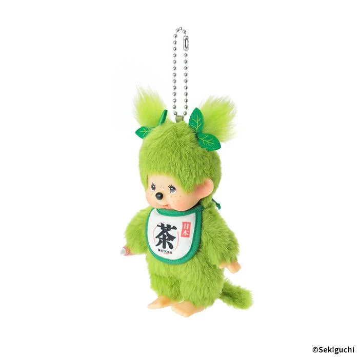 Monchhichi Girl Plush Keychain Matcha Green Tea Japan 2026
